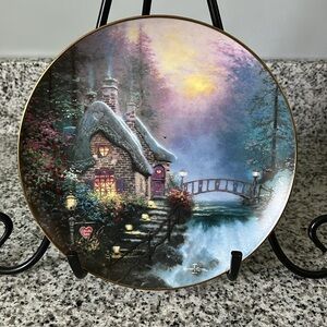 Thomas Kinkade Fallbrooke Cottage Limited Edition Plate